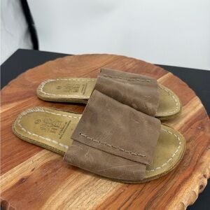 Earthing harmony Grounding Barefoot Slide Sandals beige brown 37 US 6-6.5